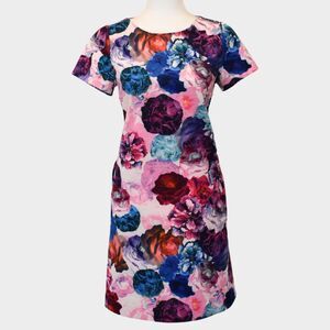 CATHERINE MALANDRINO Women's Floral Fumi Dress Multicolor Size 4